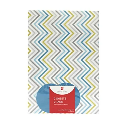 Image of UK Greetings Birthday Gift Wrapping Paper Sheets and Tags Stripe Kids Perfect Colourful Wrap for Birthdays Celebrations 2 587116 0 1