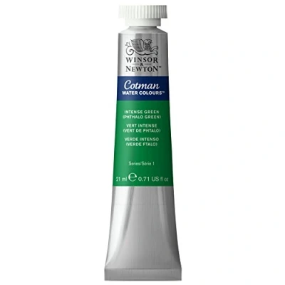 Image of Winsor &amp; Newton Cotman 21ml Water Colour Tube Intense Phthalo Green