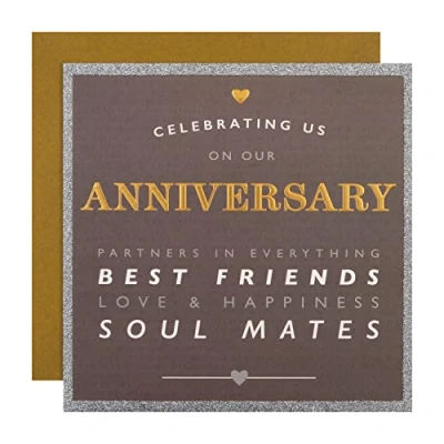 Image of Hallmark Our Anniversary Card Contemporary Text Based Design