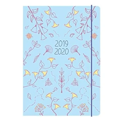 Image of Collins Blossom A6 Week to View 2019 2020 Diary Blue