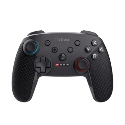 Image of Trust Gaming GXT 1246 Muta Wireless Nintendo Switch Controller Bluetooth, 15h Playtime Rechargeable Battery, Play&amp;Charge Cable, Dual Shock Vibration, Motion Controls, Lite/OLED, Black