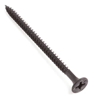 Image of 100x Black Fine Thread Bugle Head Drywall Screws for Securing Plasterboard Ceiling Track Systems M3.5 x 60mm