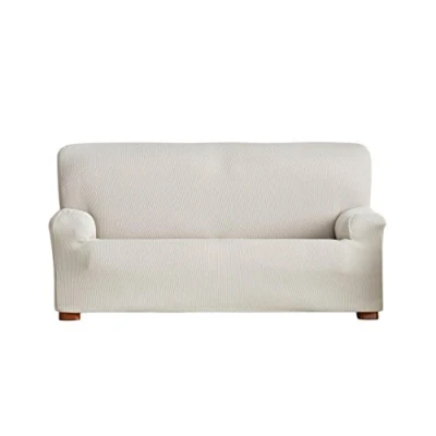 Image of Eysa Ulises elastic sofa cover 2 seats colour 00 ecru, Polyester Cotton, 37 x 7 29 cm