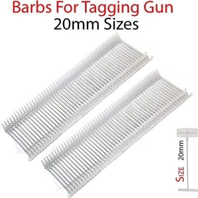 Image of 5000 x 20mm Standard Attachments, Kimble, Barbs, Tags for Tagging Gun (10000)