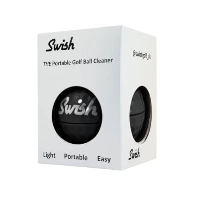 Image of Swish Portable Golf Ball Cleaner Bag Accessory (Black)