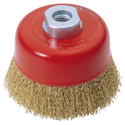 Image of Draper Expert Crimped Wire Cup Brush, 80mm, M14