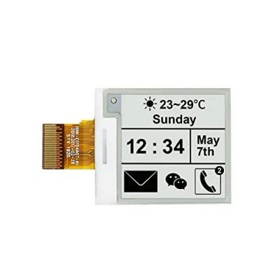 Image of Waveshare 1.54 Inch E Paper Raw Display Panel V2 200x200 Resolution 3.3V Ink Electronic Screen without PCB with Embedded Controller Support Partial Refresh,Communicating via SPI interface