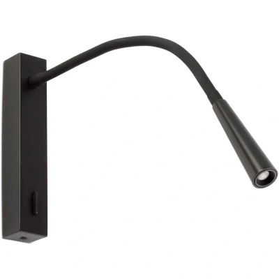 Image of Flin LED Adjustable Reading Light Black 3W 3000K