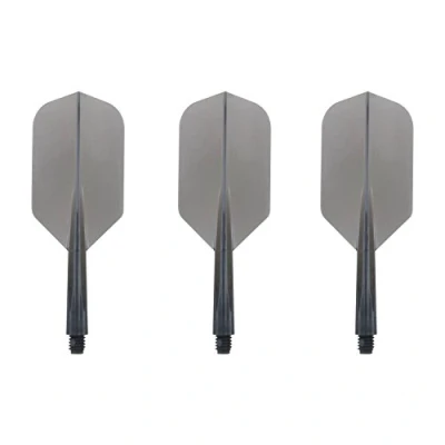 Image of Condor Dart Flights Zero Stress Slim Clear Black Short