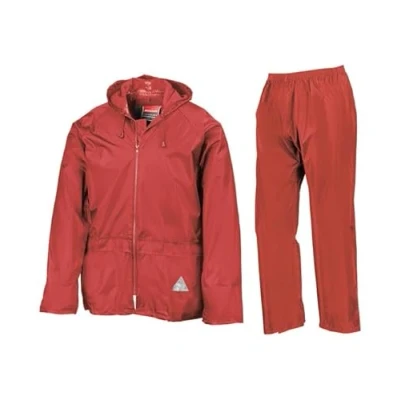 Image of Result R95X Mens Waterproof Jacket and Trouser Set Red XL