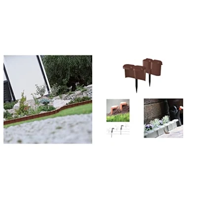 Image of Empalizada de jardín Snail, Dimensions (mm) 1900 x 78 116, Colour Marron