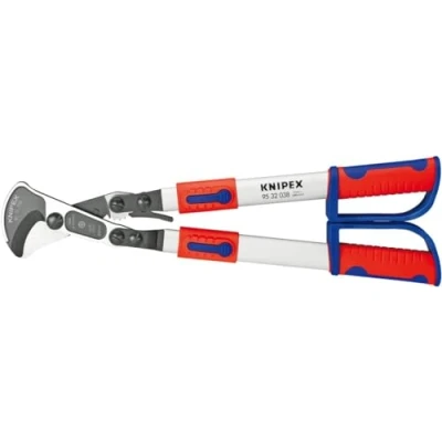 Image of Knipex Cable Shears (ratchet action) with telescopic handles multi component grips 570 mm 95 32 038