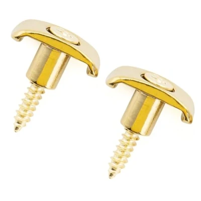 Image of Musiclily Pro String Guides Trees Retainers for Fender American Ultra Style Electric Guitar, Gold (Set of 2)