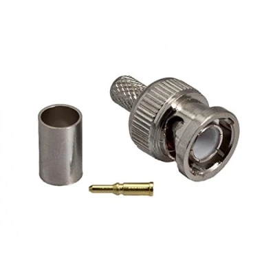 Image of BNC Crimp Fit Connector for RG59 Coaxial CCTV Cable