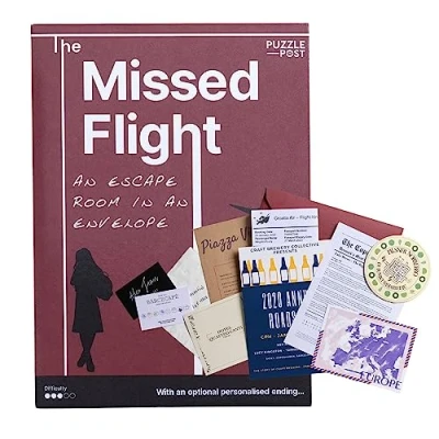Image of Personalised Escape Room Game The Crack Code To Reveal Message Real Life Puzzle Mystery Missed Flight