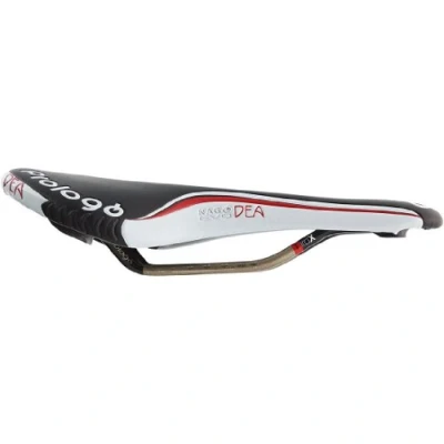 Image of Prologo Nago Evo DEA TIROX, black/white, Semi Circular, Women, racing bikes (265 x 141 MM)