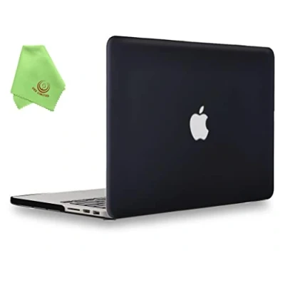 Image of UESWILL Smooth Matte Hard Case Compatible with MacBook Pro (Retina, 13 inch, Early 2015/2014/2013/Late 2012), Model A1502/A1425,No USB C, No CD ROM, Black