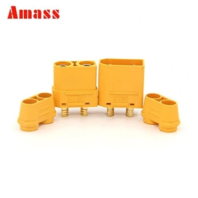 Image of FLY RC 5Pairs Amass XT90 XT90H (XT90 with Sheath Housing) 4.5mm Banana Connector Gold Plated Max.40A Continuous/90A Peak Current for Lipo Battery ESC PDB