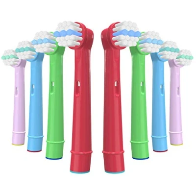 Image of YanBan 8pcs Kids Toothbrush Head for Oral B, Replacement Brush Heads Braun Electric
