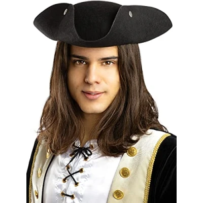 Image of Funidelia Black Pirate Hat