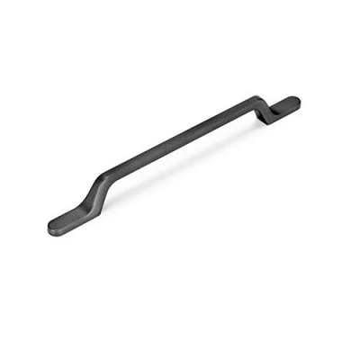 Image of Emuca Furniture Handle,Cabinet Handles, 128mm (5 inch), L 192 mm (7,55 inch) Aluminium, Dark Grey, Set of 25