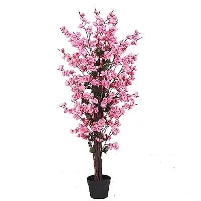 Image of Leaf 120cm Artificial Pink Blossom Tree