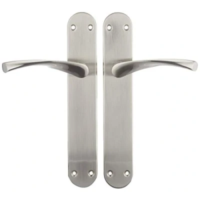 Image of Jdel Interior Door Handle Set with Satin Nickel Plate 0