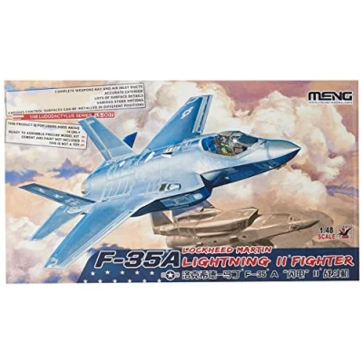Image of Meng LS 007 Military Model 1:48 F 35A Lightning II Fighter, Gray