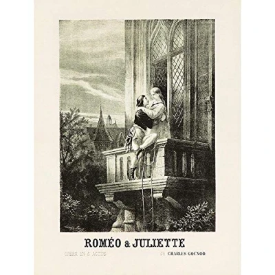 Image of Wee Blue Coo Advert Theatre Stage Play Shakespeare Romeo Juliet France Art Print Poster Wall Decor 12X16 Inch