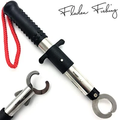 Image of Fladen Fishing stainless steel fish gripper/lip grip gripper gentle landing aid for Norway and Wat anglers