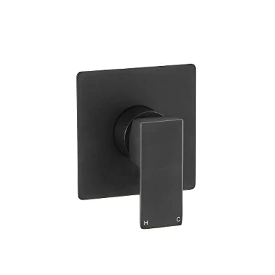 Image of Milano Preto Modern 1 Outlet Manual Mixer Shower Valve Black