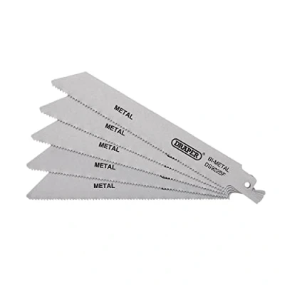 Image of Draper Bi metal Reciprocating Saw Blades for Metal, 150mm, 14tpi/15ppi (Pack of 5)