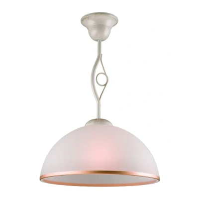 Image of Retro Dome Pendant Ceiling Lights White, 1x E27