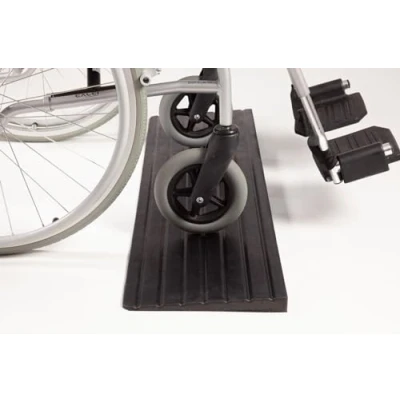 Image of The Ramp People Rubber Threshold 4mm 100mm (28mm/1.1&quot;) Scooter and Wheelchair Step Ramp, Kerb