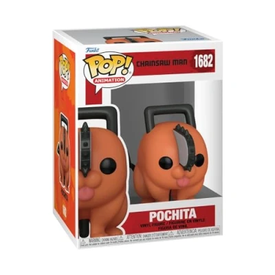 Image of Funko Pop! Animation: CSM Pochita Chainsaw Man Collectable Vinyl Figure Gift Idea Official Merchandise Toys for Kids &amp; Adults Anime Fans Model Collectors and Display