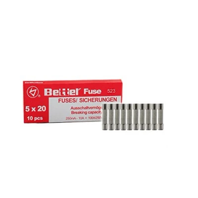 Image of Pack of 10 Ceramic Fuses 6.3 A Quick 5 x 20 mm