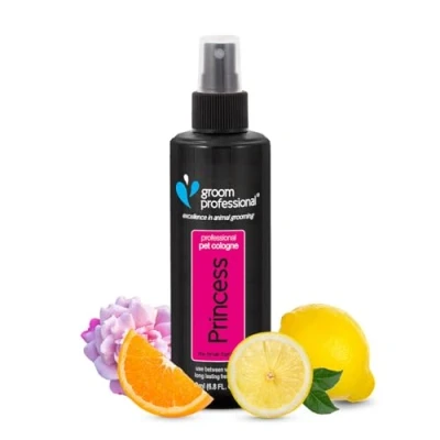 Image of GROOM PROFESSIONAL Princess Dog Cologne Spray Perfume for Smelly Dogs Irresistible Sweet Smell Pets Contains Chamomile Extracts to Soothe the Skin, 200ml