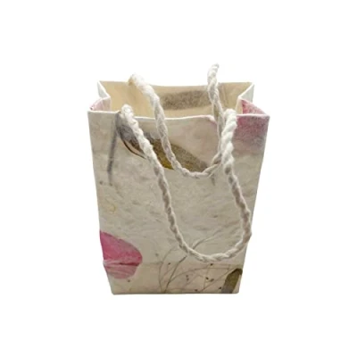 Image of VIE Naturals Flowered Mulberry Paper Gift Bag, Pack of 10, 6x7.5cm, Multicolor, One Size