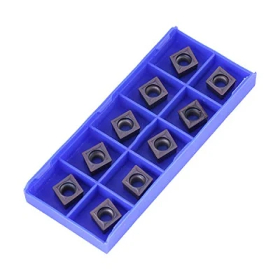 Image of CNC Carbide Inserts, 10pcs Tips Inserts Blade Cutter Lathe Turning Tool with Box CCMT09T304 VP15TF