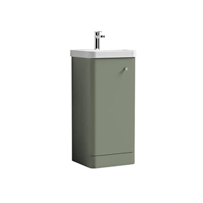 Image of Balterley Floor Standing 1 Door Vanity Unit with Ceramic Basin 400mm