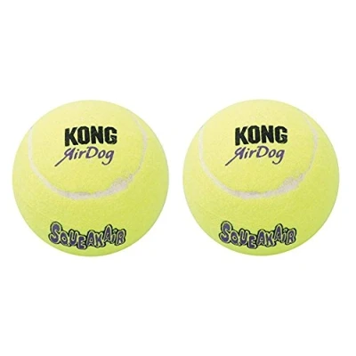 Image of KONG Squeakair Ball Dog Toy Premium Squeak Tennis Balls, Gentle on Teeth For X Large Dogs