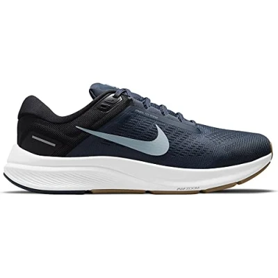 Image of Nike Men&#039;s Air Zoom Structure 24 Running Shoe, white/hyper royal pure platinum black, UK 8.5