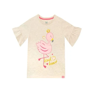 Image of Harry Bear Girls T Shirt Flamingo Beige 5 6 Years