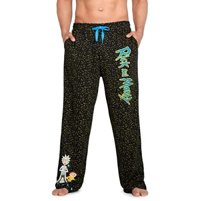 Image of Rick and Morty Mens Pyjamas Novelty Lounge Pants Gifts (L, Multicolor)