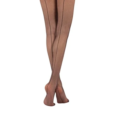 Image of CALZITALY Seamless Sheer Tights, No Seam Pantyhose, Invisible Tights Black, Skin, Blue, Violet, Red, White, Green, Blue 15 DEN S, M, L, XL, XXL Made in Italy (XXL, BLACK)