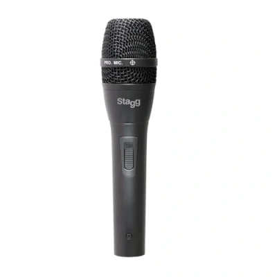 Image of Stagg SDM80 Professional Cardioid Dynamic Microphone, 3 Pin XLR Connection, Vocal and Instrumental Microphone