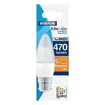 Image of Status 5.5W LED Candle Bulb Bayonet Cap