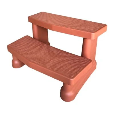 Image of Happy Steps Redwood Durable Hot Tub Spa