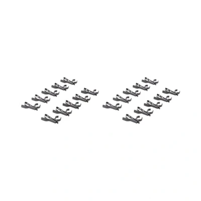 Image of 2 set 10 Pieces Portable Microphone Lapel Tie Lavalier Mic Metal Clip Holder 12mm