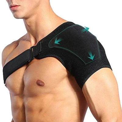 Image of PINCOU Shoulder Support for Women and Men, Rotator Cuff Stability Wrap Dislocated AC Joint, Bursitis, Tendonitis, Labrum Tear, Arthritis, Compression Sleeve